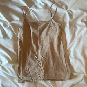 Mossimo adjustable nude tank cami with shelf bra size medium